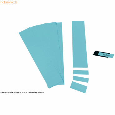 Ultradex Einsteckkarten für 15mm Einsteckschiene 50x12mm blau VE=220 S