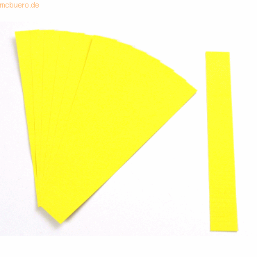 Ultradex Einsteckkarten für 15mm Einsteckschiene 60x12mm zitrone VE=22