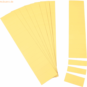 Ultradex Einsteckkarten für 15mm Einsteckschiene 70x12mm gelb VE=220 S
