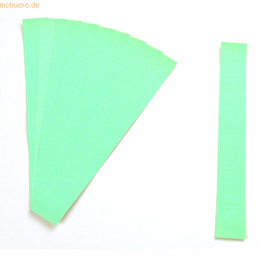 Ultradex Einsteckkarten für 15mm Einsteckschiene 70x12mm lindgrün VE=2