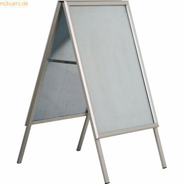 Update Displays Kundenstopper Outdoor 32mm Gehrung A0 silber