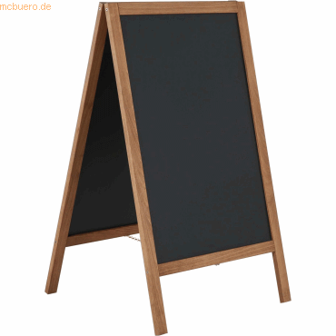 Update Displays Holz-Kundenstopper Economy Outdoor Kreidetafel 460x680