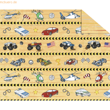 4008525210559 - 10 x Fotokarton Bunte Fahrzeugwelt 300g qm A4 Motiv 02