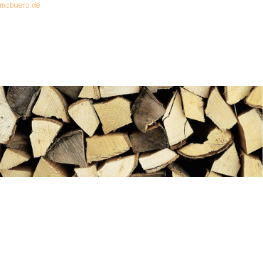 4008525112389 - 10 x Motiv-Fotokarton 300g qm 495x68cm Holzscheite