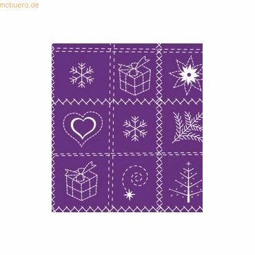 4008525728146 - 10 x Fotokarton Country Christmas 300g qm 495x68cm violet