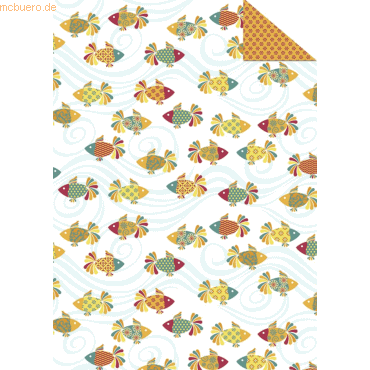 4008525133360 - 10 x Fotokarton Fische 300g qm A4 Motiv 03