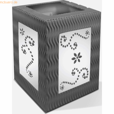 4008525900283 - Windlichtpackung 10x12cm silber 4008525900283 - Windlichtpackung 10x12cm silber