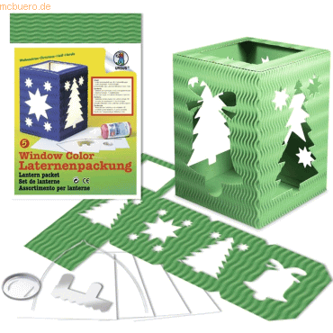 4008525374350 - Laternenpackung 135x18cm Weihnachten dunkelgrün