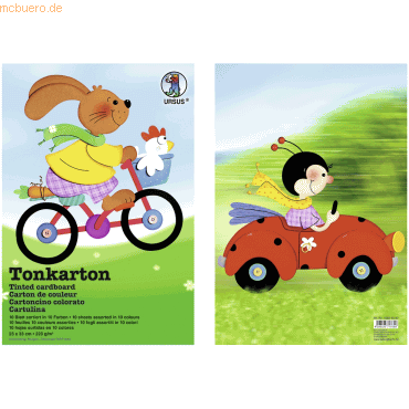 4008525717669 - 10 x Tonkarton 220g qm 23x33cm VE=10 Bogen 10 Farben sorti 4008525717669 - 10 x Tonkarton 220g qm 23x33cm VE=10 Bogen 10 Farben sorti