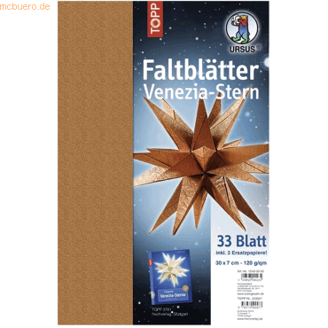 4008525094234 - Falblätter Venezia-Stern Crush paper 120g qm 7x30cm kupfer 4008525094234 - Falblätter Venezia-Stern Crush paper 120g qm 7x30cm kupfer