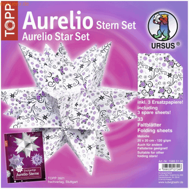 4008525127246 - Faltblätter Aurelio Stern Melodie 120g qm 20x20cm 33 Blatt