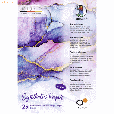 4008525243069 - 10 x Synthetic Papier 85g qm A6 VE=25 Blatt 4008525243069 - 10 x Synthetic Papier 85g qm A6 VE=25 Blatt