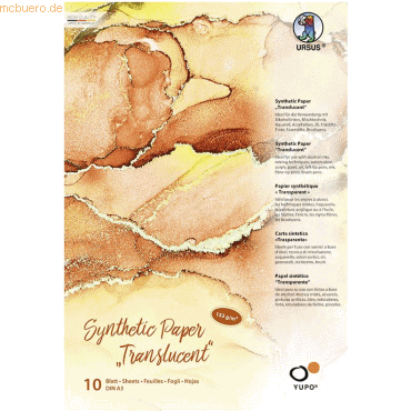 4008525243304 - 5 x Synthetic Papier translucent 153g qm A3 VE=10 Blatt 4008525243304 - 5 x Synthetic Papier translucent 153g qm A3 VE=10 Blatt