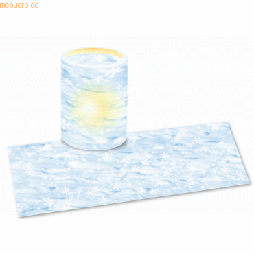 4008525382317 - Laternenzuschnitte Schnee Transparentpapier 115g qm 20x50c