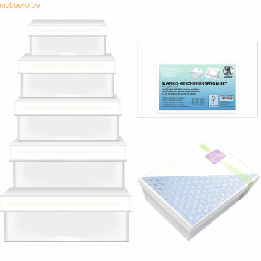 4008525241690 - Geschenkkarton-Set blanko VE=5 Stück Rechteckig 4008525241690 - Geschenkkarton-Set blanko VE=5 Stück Rechteckig