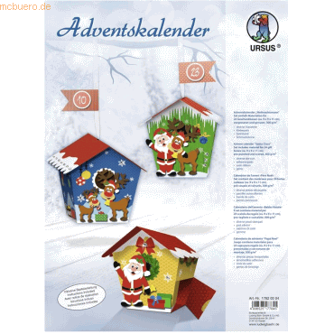 4008525177845 - Adventskalender-Set Geschenkboxen Weihnachtsmann 9x9x11cm