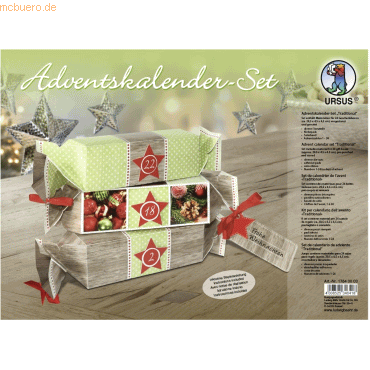 4008525346418 - Adventskalender-Set Geschenkboxen Traditional 20x45x45cm