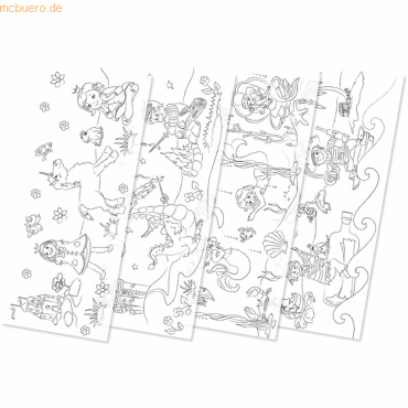 4008525127864 - Laternenzuschnitte Ausmal-Transparentpapier 115g qm 20x50c