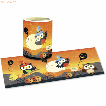 4008525178767 - Laternenzuschnitte Halloween Eulen Transparentpapier 115g 