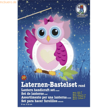 4008525178569 - Laternen-Bastelset Eule in Bunt