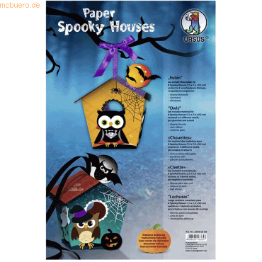 4008525163657 - Paper Spooky Houses Eulen 75x75x95cm