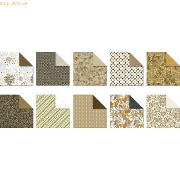 4008525138204 - Desinpapier Faltblätter Amber 100g qm 20x20cm VE=50 Blat