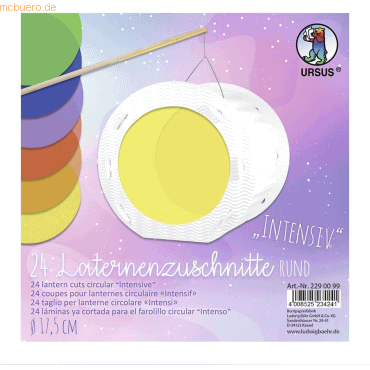 4008525234241 - Laternenzuschnitte 115 qm rund 175cm VE=24 Blatt sortiert