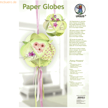 4008525150602 - Paper Globes VE=6 Stück Fancy Flowers