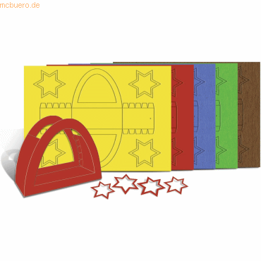 4008525234173 - Laternenpackung Rundbogen 5 Farben sortiert
