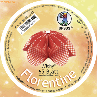 Ludwig Bähr Faltblätter Florentine Vichy 10cm