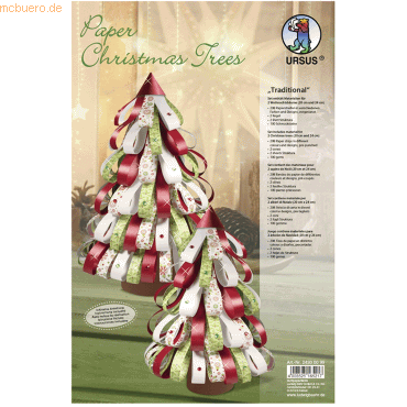 4008525165217 - Bastelset Paper Christmas Trees Traditional