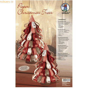 4008525165231 - Bastelset Paper Christmas Trees Landhaus 4008525165231 - Bastelset Paper Christmas Trees Landhaus
