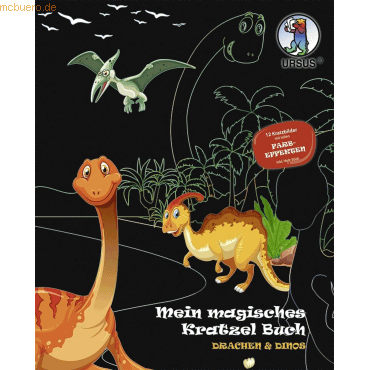 Ludwig Bähr Mein magisches Kratzelbuch 'Drachen und Dinos'