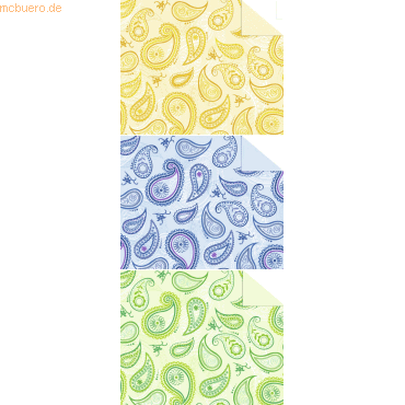 4008525036296 - Tonkarton 220g qm 495x68cm VE=10 Bogen Paisley 3 Farben s 4008525036296 - Tonkarton 220g qm 495x68cm VE=10 Bogen Paisley 3 Farben s