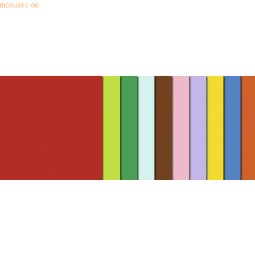 4008525173342 - Faltblätter Intensiv 10x10cm VE=500 Blatt 10 Farben sortie