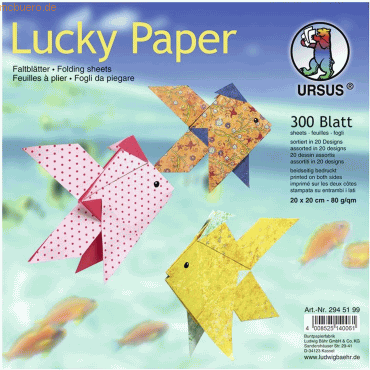 4008525140061 - Faltblätter Lucky Paper 80g qm 20x20cm 20 Designs VE=300 B