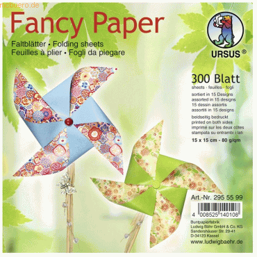 4008525140108 - Faltblätter Fancy Paper 80g qm 15x15cm 15 Designs VE=300 B 4008525140108 - Faltblätter Fancy Paper 80g qm 15x15cm 15 Designs VE=300 B