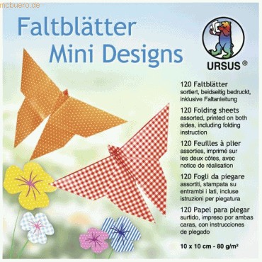 4008525239000 - Faltblätter 10x10cm 80g qm VE=120 Blatt Mini-Designs Mot
