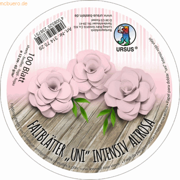 4008525238751 - Intensive Faltblätter uni Durchmesser 12cm 65g qm VE=100