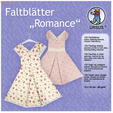 4008525204138 - Faltblätter Romance 80g qm 15x15cm VE=120 Blatt 10 Motive 4008525204138 - Faltblätter Romance 80g qm 15x15cm VE=120 Blatt 10 Motive