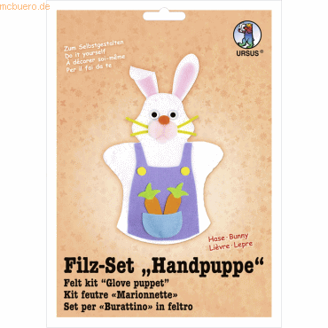 Ludwig Bähr Filz-Set Handpuppe Hase