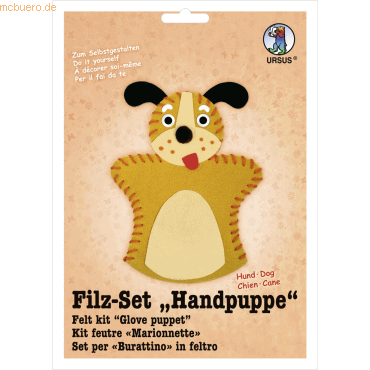 Ludwig Bähr Filz-Set Handpuppe Hund