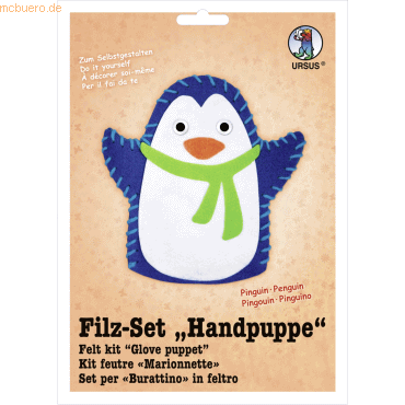 Ludwig Bähr Filz-Set Handpuppe Pinguin