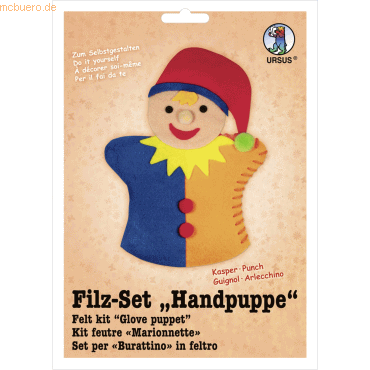 Ludwig Bähr Filz-Set Handpuppe Kasper