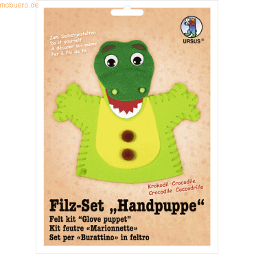 4008525156222 - Filz-Set Handpuppe Krokodil