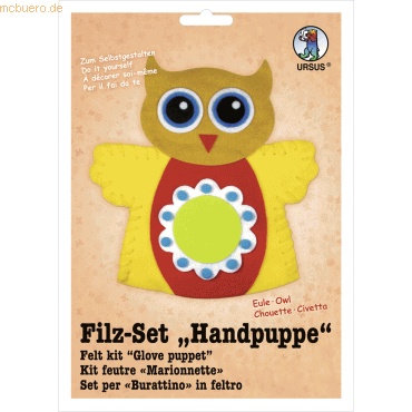 Ludwig Bähr Filz-Set Handpuppe Eule