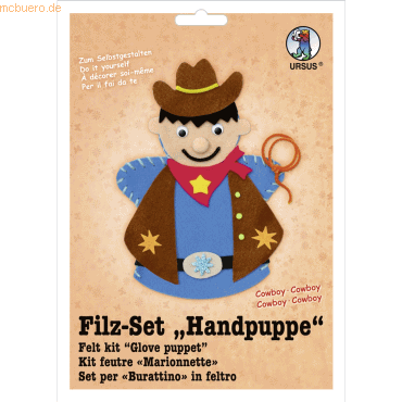 4008525158233 - Filz-Set Handpuppe Cowboy 4008525158233 - Filz-Set Handpuppe Cowboy