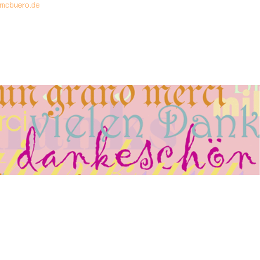 4008525678786 - Transparentpapier 115g qm A4 VE=25 Blatt Schriften rosa
