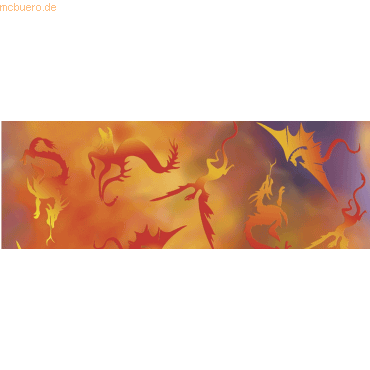 4008525684428 - 5 x Transparentpapier 115g qm A4 VE=5 Blatt Fauna Drachen