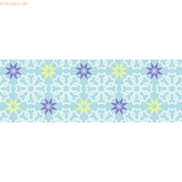 4008525687146 - Transparentpapier 115g qm A4 VE=25 Blatt Arabesken hellbla